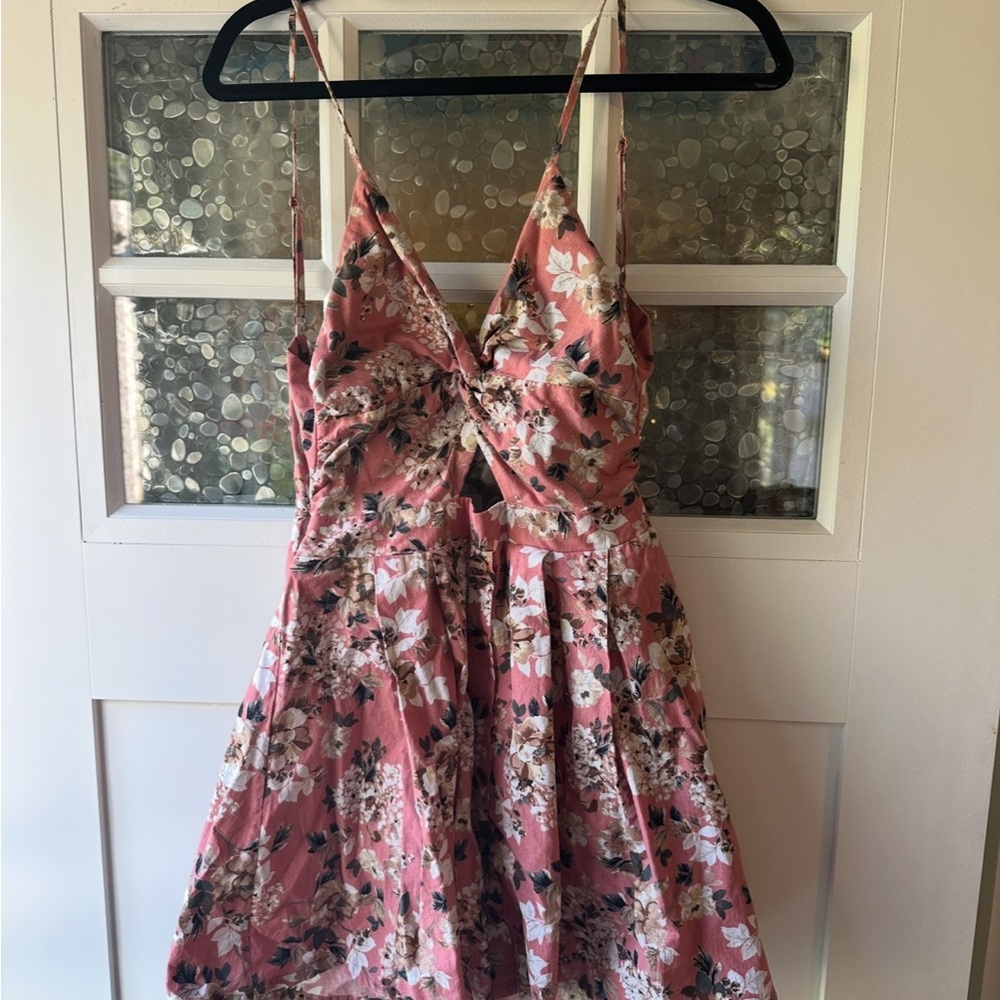 FAVLUX Pink Floral Dress